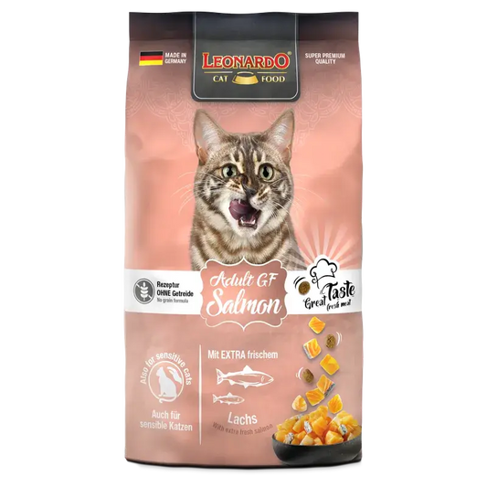 LEONARDO® Adult GF Salmon | Pienso para gatos en Gabo&Gordo Pet Shop en Las Palmas de Gran Canaria tienda para mascotas, perros, gatos, conejos, tortugas, animales, accesorios para mascotas