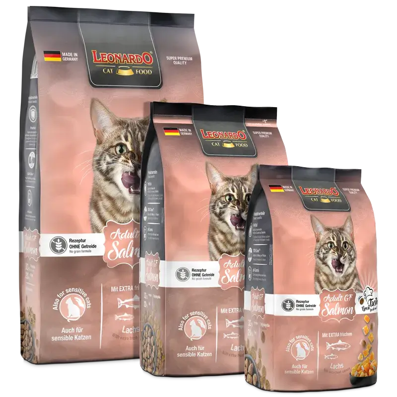 LEONARDO® Adult GF Salmon | Pienso para gatos en Gabo&Gordo Pet Shop en Las Palmas de Gran Canaria tienda para mascotas, perros, gatos, conejos, tortugas, animales, accesorios para mascotas