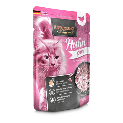 LEONARDO Menu Finest Selection puro pollo.  Gabo y Gordo E Shop, la mejor tienda online en las Islas Canarias, España, tienda online para mascotas, perros, gatos, conejos, tortugas, animales, accesorios para mascotas en general. 