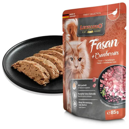 LEONARDO Finest Selection menu de Faisán + Arándanos rojos.  Gabo y Gordo E Shop, la mejor tienda online en las Islas Canarias, España, tienda online para mascotas, perros, gatos, conejos, tortugas, animales, accesorios para mascotas en general. 