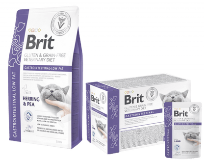 Pack BRIT Grain Free Gastrointestinal para gatos con problemas digestivos