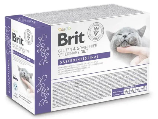 Pack BRIT Grain Free Gastrointestinal para gatos con problemas digestivos