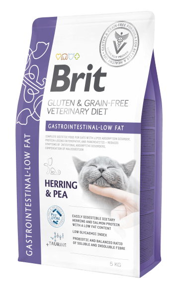 brit gastrointestinal low fat gatos pienso digestivo sin cereales
