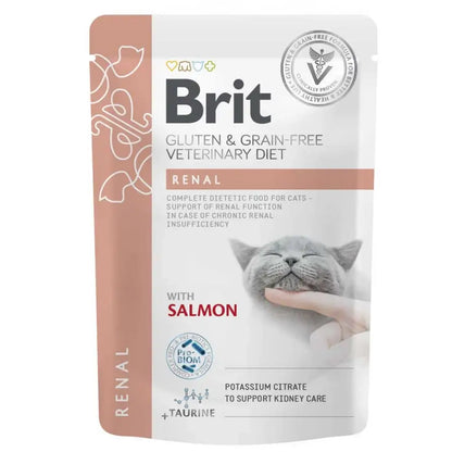 Comida húmeda BRIT Vet Diets Cat Renal con salmón para gatos con insuficiencia renal