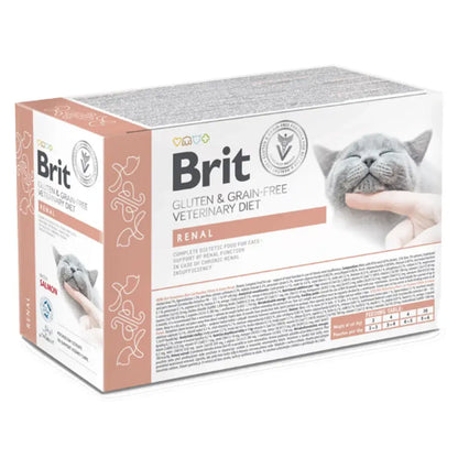 Comida húmeda BRIT Vet Diets Cat Renal con salmón para gatos con insuficiencia renal
