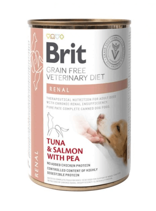 BRIT Vet Diets Renal comida húmeda para perros adultos con atún y salmón disponible en Gran Canaria y Canarias