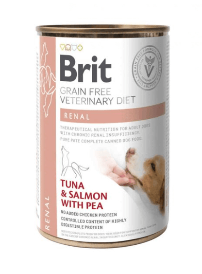 BRIT Vet Diets Renal comida húmeda para perros adultos con atún y salmón disponible en Gran Canaria y Canarias
