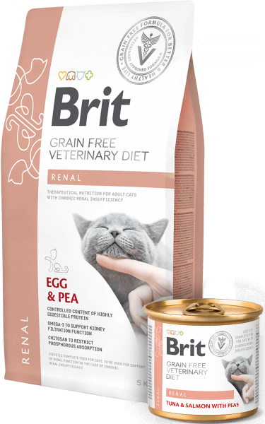 BRIT Vet Diets Renal Grain Free pienso para gatos con insuficiencia renal crónica