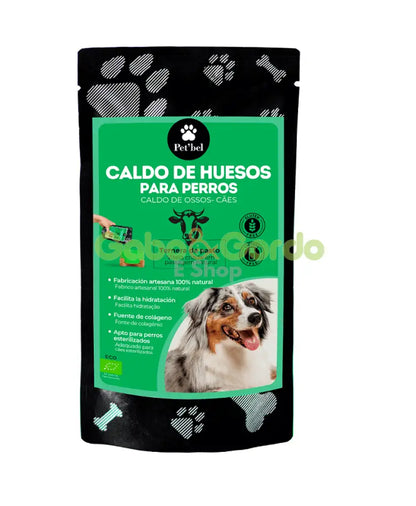 Caldo natural de huesos de ternera ecológica Pet'Bel para perros