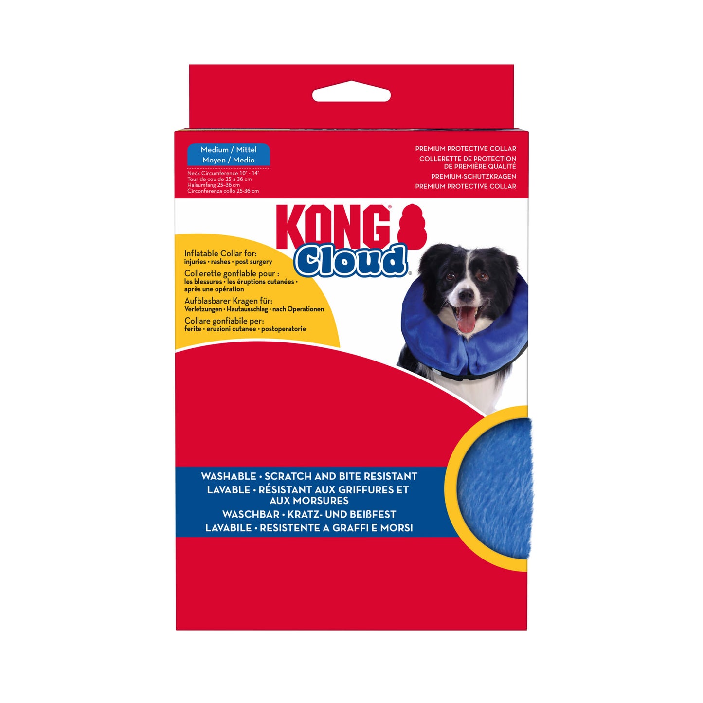 KONG CLOUD COLLAR ISABELINO HINCHABLE AZUL CUELLO para perros y gatos.   Gabo y Gordo Pet Shop, tienda online en las Islas Canarias, España, tienda online para mascotas, perros, gatos, conejos, tortugas, animales, accesorios para mascotas en general. 