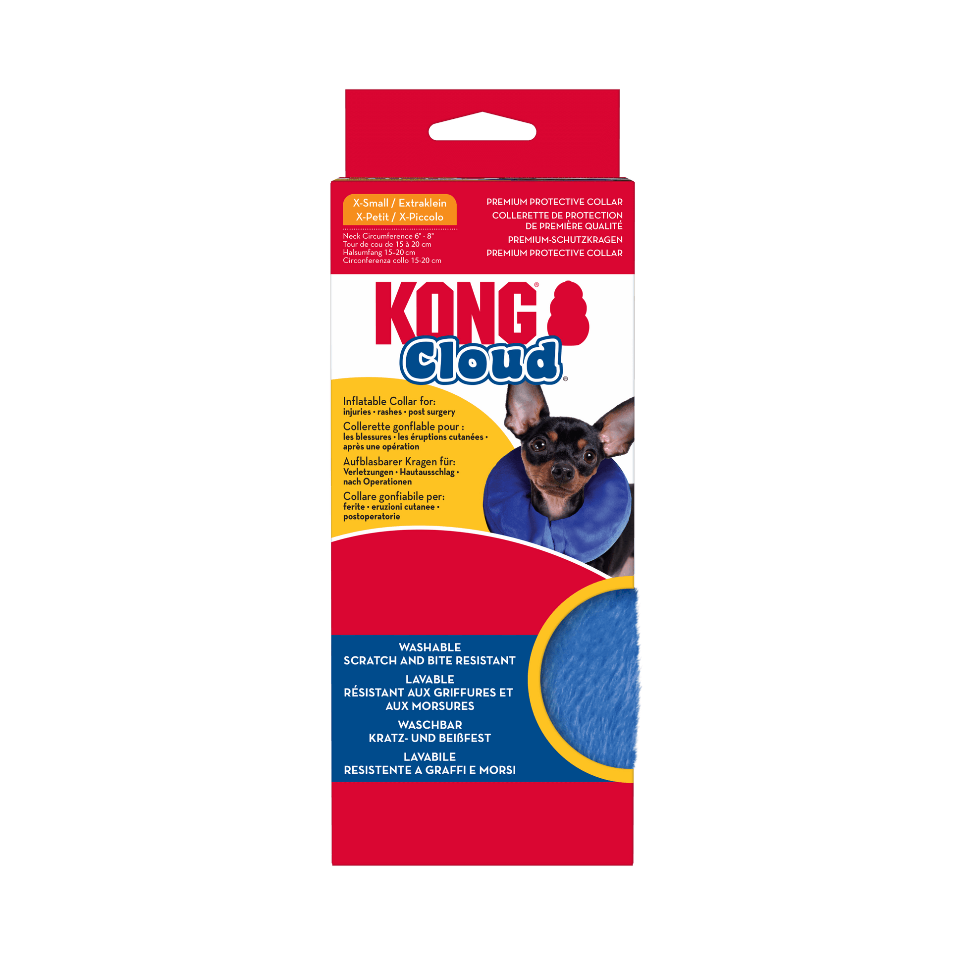 KONG CLOUD COLLAR ISABELINO HINCHABLE AZUL CUELLO para perros y gatos.   Gabo y Gordo Pet Shop, tienda online en las Islas Canarias, España, tienda online para mascotas, perros, gatos, conejos, tortugas, animales, accesorios para mascotas en general. 