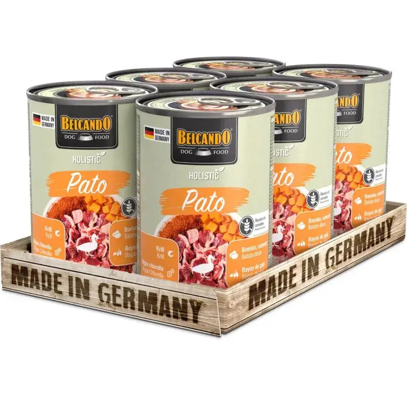 comida húmeda holistic pato perros sin cereales made in germany