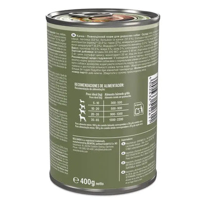 comida húmeda holistic pato perros sin cereales made in germany