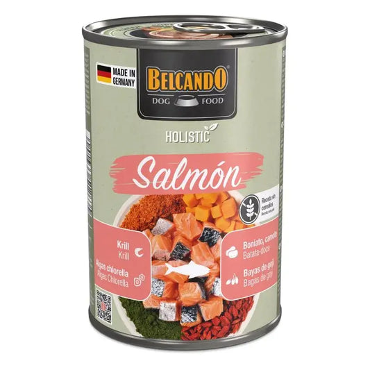 Comida húmeda Holistic salmón sin cereales para perros adultos 400g Made in Germany