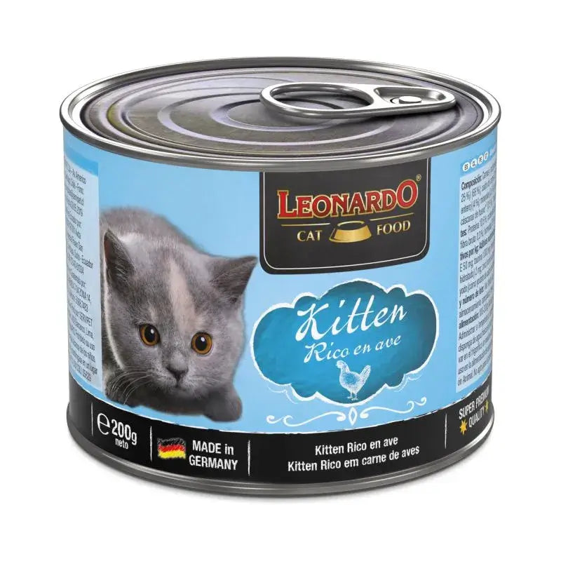 Comida húmeda para gatitos rica en ave sin cereales alimento completo kitten Canarias