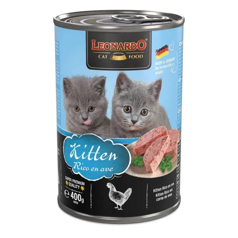 Comida húmeda para gatitos rica en ave sin cereales alimento completo kitten Canarias