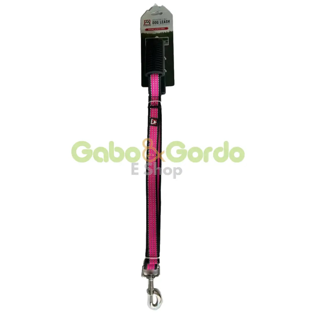 Correa reflectante para mascotas de doble mango, rosa Gabo y Gordo E Shop, la mejor tienda online en las Islas Canarias, España, tienda online para mascotas, perros, gatos, conejos, tortugas, animales, accesorios para mascotas en general. 
Gabo y Gordo E Shop in Canary Islands, the best store for pets, dogs, cats, rabbits, turtles, animals, pet accessories.