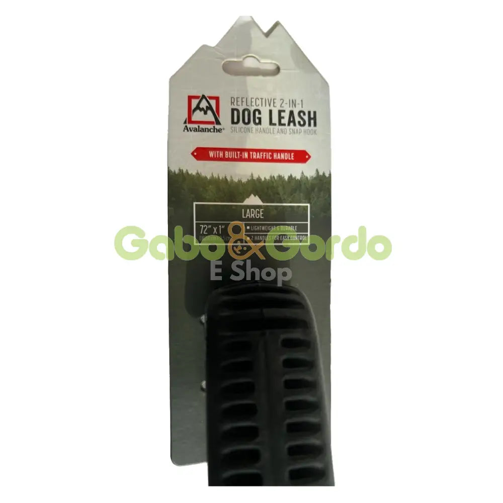 Correa Avalanche 2 en 1 rosa reflectante para perros con doble asas, control y seguridad en paseos diurnos y nocturnos