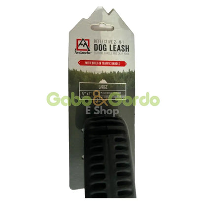 Correa Avalanche 2 en 1 rosa reflectante para perros con doble asas, control y seguridad en paseos diurnos y nocturnos