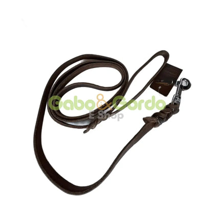 Correa de cuero JHS Junior Hundebedarf 15mm/220cm con mosquetón para perros Gabo&Gordo Pet Shop en Las Palmas de Gran Canaria tienda para mascotas, perros, gatos, conejos, tortugas, animales, accesorios para mascotas