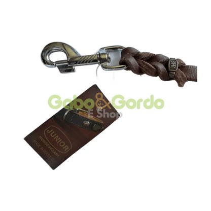 Correa de cuero JHS Junior Hundebedarf 15mm/220cm con mosquetón para perros Gabo&Gordo Pet Shop en Las Palmas de Gran Canaria tienda para mascotas, perros, gatos, conejos, tortugas, animales, accesorios para mascotas
