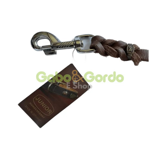 Correa de cuero JHS Junior Hundebedarf 15mm/220cm con mosquetón para perros Gabo&Gordo Pet Shop en Las Palmas de Gran Canaria tienda para mascotas, perros, gatos, conejos, tortugas, animales, accesorios para mascotas