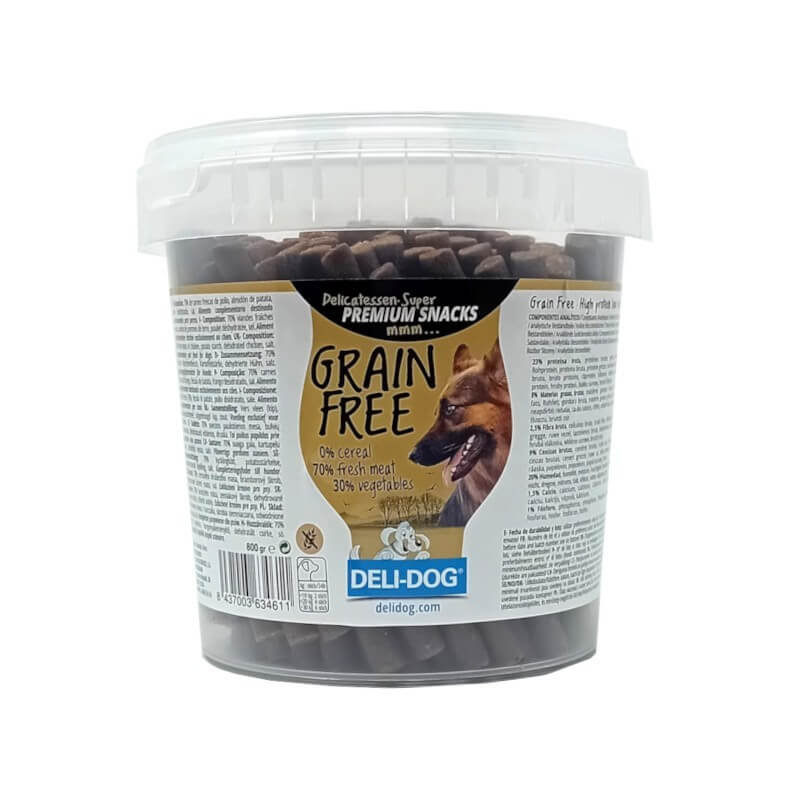 🦴 DELI-DOG SNACKS 800 g | Barritas naturales para perros | Varios sabores