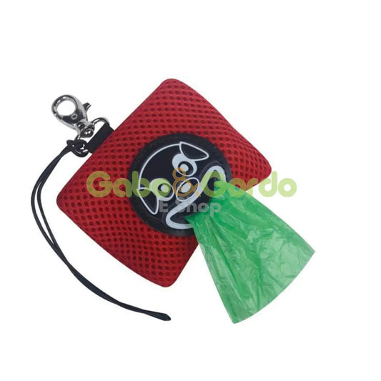 Dispensador TRE PONTI Smile Dog en color rojo para bolsas higiénicas de perro
