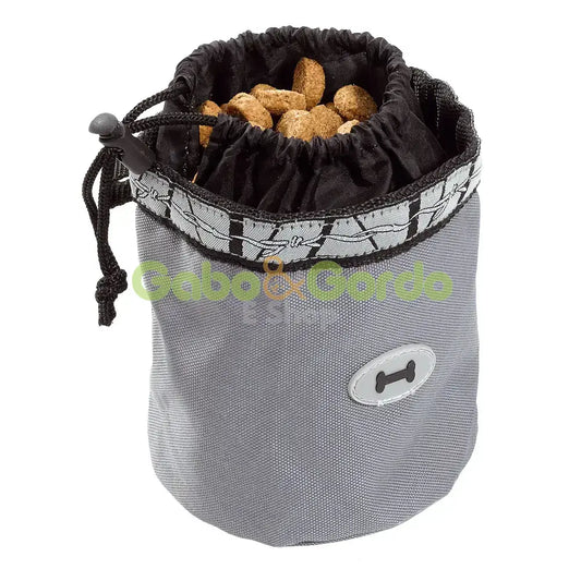 Bolsa DOG TREATS BAG Ferplast para chuches y premios de perro, con cierre de cordón y clip para cintura