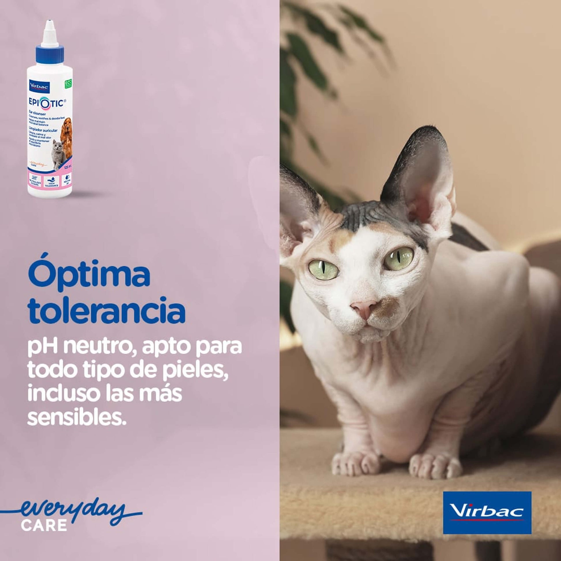 Limpiador auricular micelar Epiotic para perros y gatos – Virbac – Gabo y Gordo E Shop