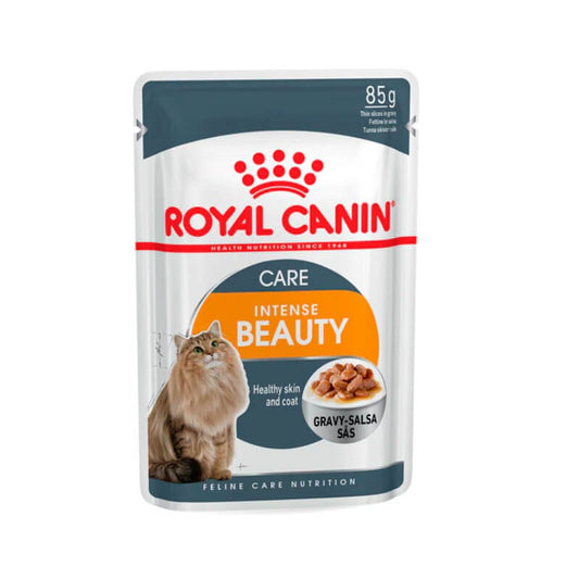 ROYAL CANIN Intense Beauty Gravy Pouch | Pack de 12 x 85 g para gatos Gabo&Gordo Pet Shop en Las Palmas de Gran Canaria tienda para mascotas, perros, gatos, conejos, tortugas, animales