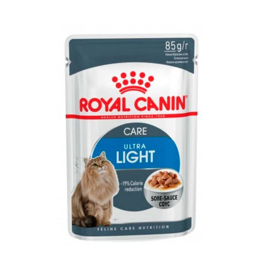 ROYAL CANIN Ultralight Gravy Pouch | Pack de 12 x 85 g para gatos. Gabo&Gordo Pet Shop en Las Palmas de Gran Canaria tienda para mascotas, perros, gatos, conejos, tortugas, animales