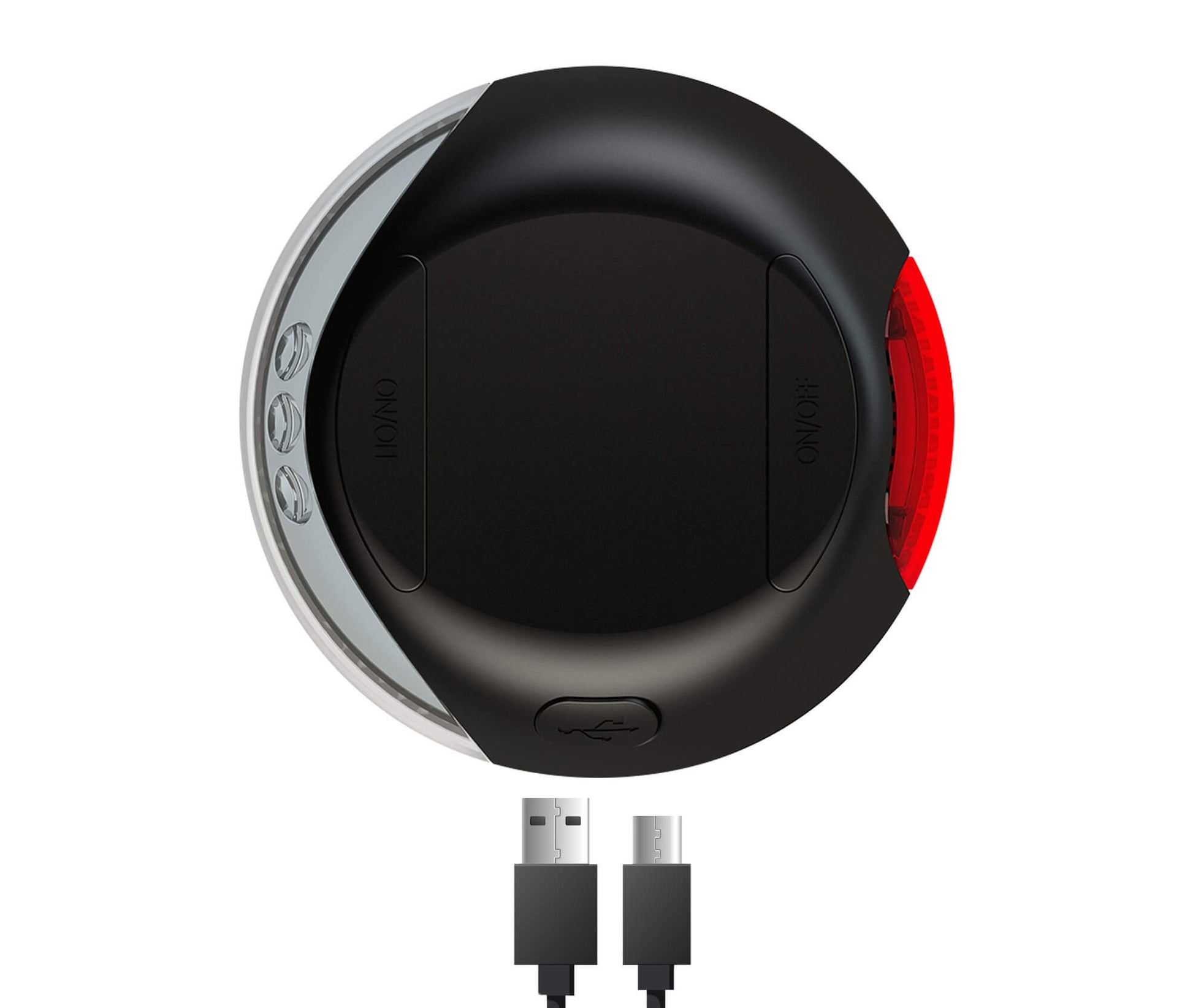 Lámpara LED FLEXI con luz frontal y trasera para correas de perro, recargable y segura para paseos nocturnos