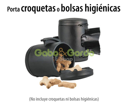 FLEXI Multi Box (negro) | dispensador de croquetas o bolsas higiénicas para perros.  Gabo y Gordo E Shop, la mejor tienda online en las Islas Canarias, España, tienda online para mascotas, perros, gatos, conejos, tortugas, animales, accesorios para mascotas en general. 
Gabo y Gordo E Shop in Canary Islands, the best store for pets, dogs, cats, rabbits, turtles, animals, pet accessories.