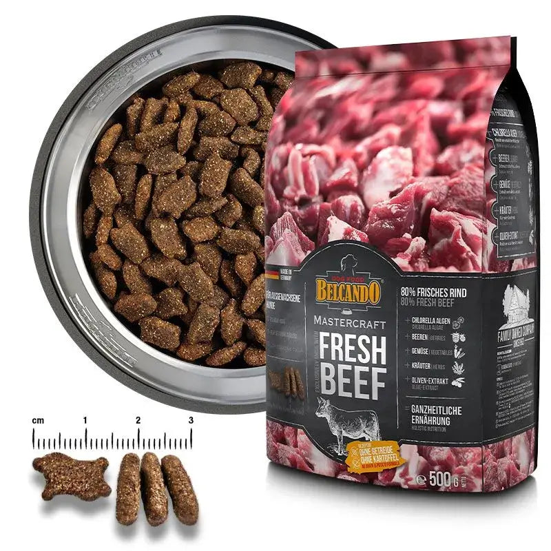 BELCANDO Mastercraft Fresh Beef | Pienso con carne fresca de ternera sin cereales para perros.  Gabo y Gordo Pet Shop en las Islas Canarias, España, tienda online para mascotas, perros, gatos, conejos, tortugas, animales, accesorios para mascotas en general. 