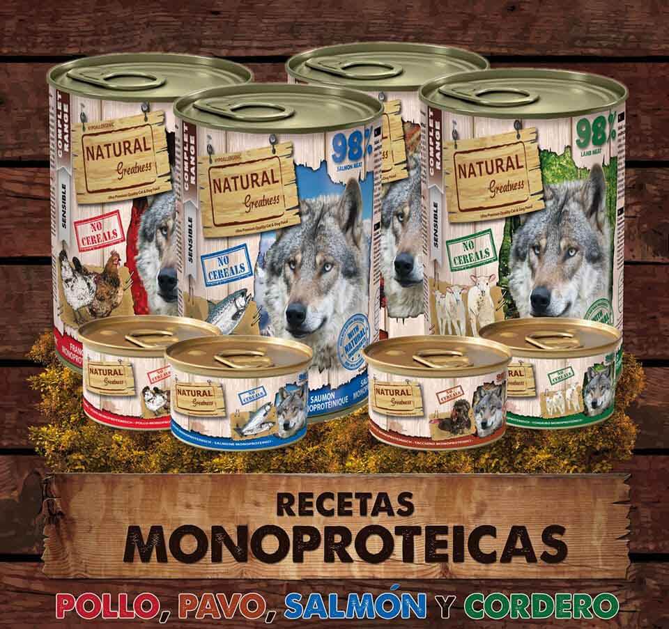 NATURAL GREATNESS Cordero Monoproteico | comida húmeda para perros.  Gabo y Gordo Pet Shop en Las Palmas de Gran Canaria tienda para mascotas, perros, gatos, conejos, tortugas, animales, accesorios para mascotas.