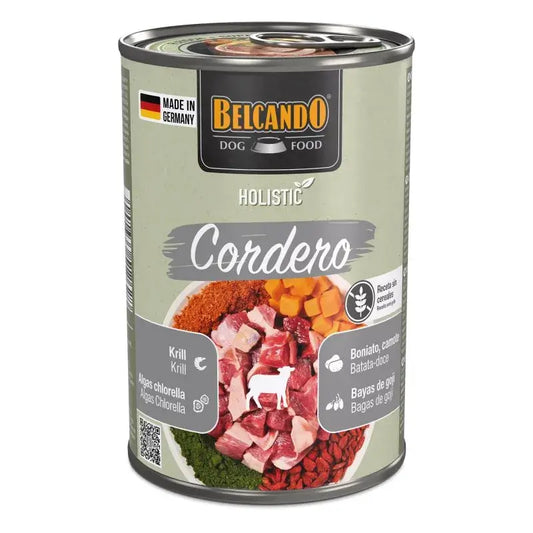 Comida húmeda holística para perros adultos con cordero sin cereales Made in Germany