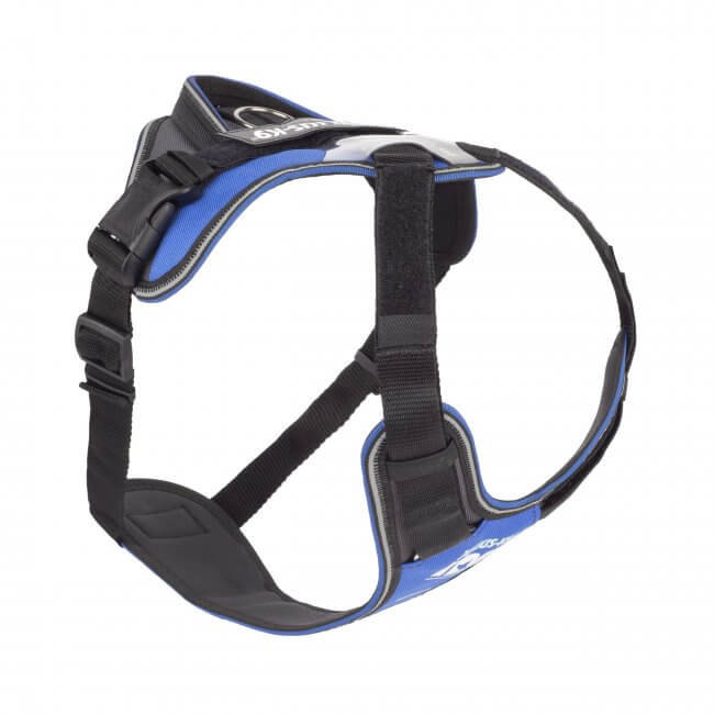 Arnés Julius K9 IDC Longwalk Black negro y gris para perros ergonómico