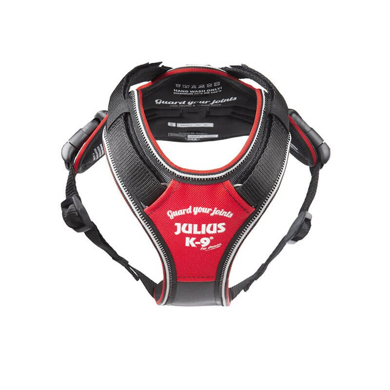 Arnés Julius K9 IDC Longwalk Red-Gray rojo y gris para perros