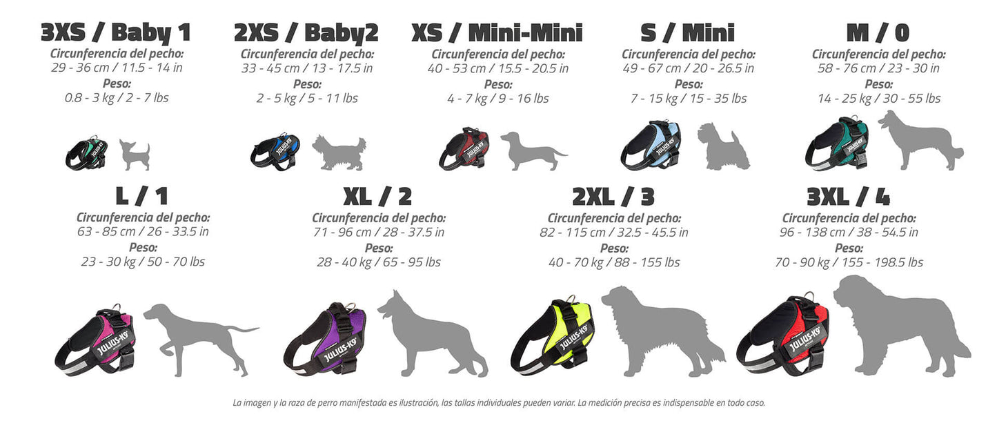 Arnés JULIUS-K9 IDC Powerharness Chocolate ergonómico y resistente para perros