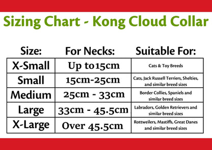 KONG Cloud collar isabelino hinchable azul para perros y gatos