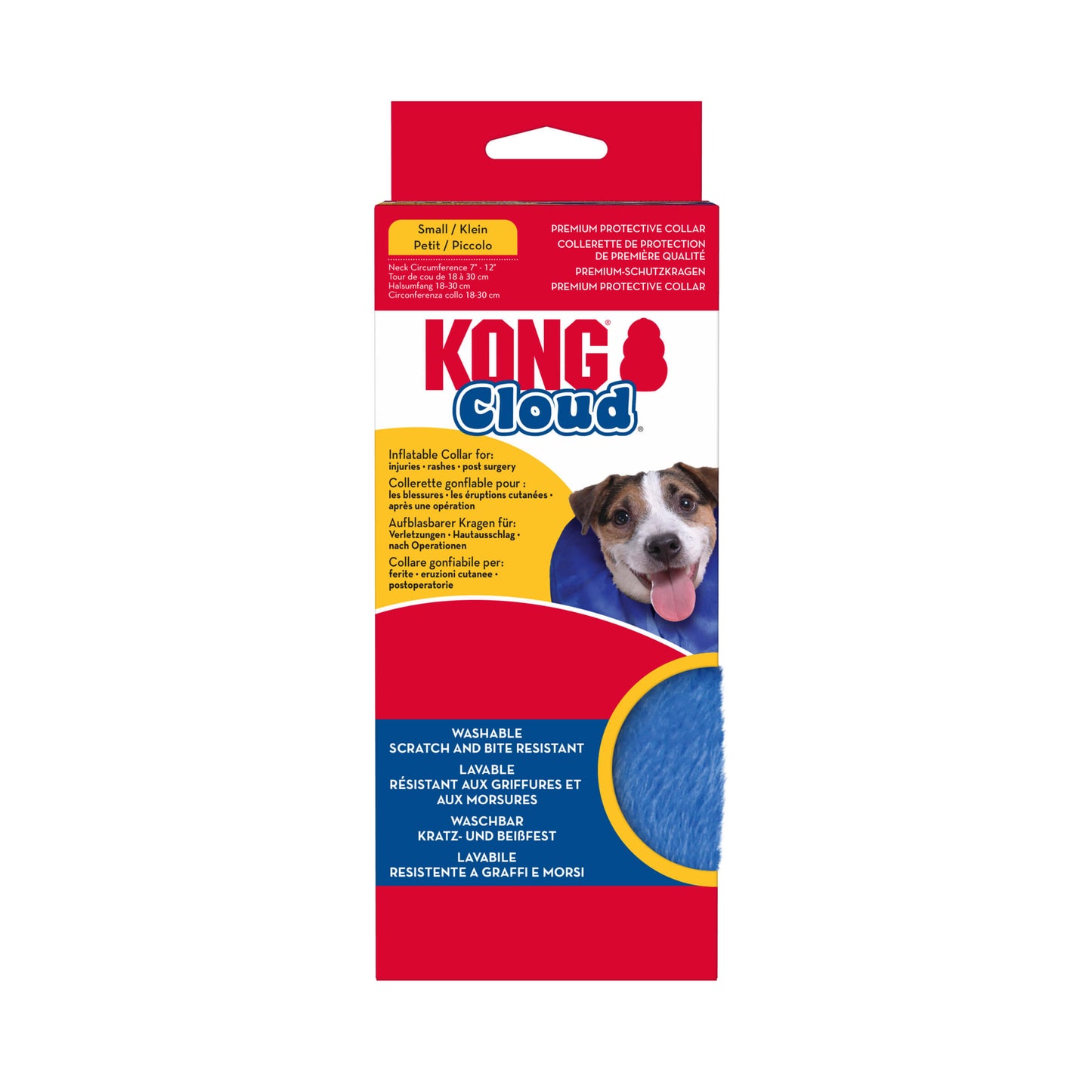 KONG Cloud collar isabelino hinchable azul para perros y gatos