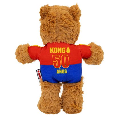 KONG Wild Knots Sport Bear España, peluche resistente para perros con cuerda interna anudada y chirriador para juegos interactivos.
