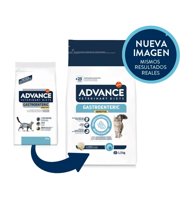 ADVANCE Vet Gastroenteric Sensitive | Pienso para gatos 1,5 kg.  Gabo y Gordo E Shop, la mejor tienda online en las Islas Canarias, España, tienda online para mascotas, perros, gatos, conejos, tortugas, animales, accesorios para mascotas en general. 
Gabo y Gordo E Shop in Canary Islands, the best store for pets, dogs, cats, rabbits, turtles, animals, pet accessories.
