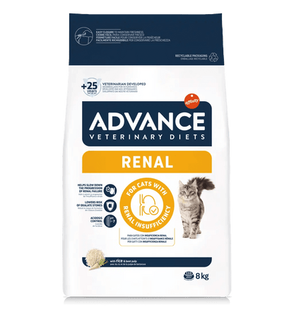 PIENSO ADVANCE VET RENAL PARA GATOS CAT FOOD Gabo y Gordo E Shop, la mejor tienda online en las Islas Canarias, España, tienda online para mascotas, perros, gatos, conejos, tortugas, animales, accesorios para mascotas en general. 
Gabo y Gordo E Shop in Canary Islands, the best store for pets, dogs, cats, rabbits, turtles, animals, pet accessories.