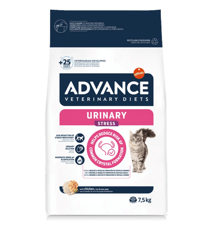 Pienso ADVANCE VET URINARY STRESS PARA GATOS Gabo y Gordo E Shop, la mejor tienda online en las Islas Canarias, España, tienda online para mascotas, perros, gatos, conejos, tortugas, animales, accesorios para mascotas en general. 
Gabo y Gordo E Shop in Canary Islands, the best store for pets, dogs, cats, rabbits, turtles, animals, pet accessories.