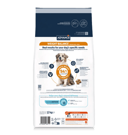 PIENSO ADVANCE VET Weight Balance Medium/Maxi PERRO RAZA MEDIANA Y GRANDE Gabo y Gordo E Shop, la mejor tienda online en las Islas Canarias, España, tienda online para mascotas, perros, gatos, conejos, tortugas, animales, accesorios para mascotas en general. 
Gabo y Gordo E Shop in Canary Islands, the best store for pets, dogs, cats, rabbits, turtles, animals, pet accessories.