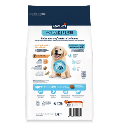 PIENSO ADVANCE PUPPY MAXI CACHORRO RAZA GRANDE Gabo y Gordo E Shop, la mejor tienda online en las Islas Canarias, España, tienda online para mascotas, perros, gatos, conejos, tortugas, animales, accesorios para mascotas en general. 
Gabo y Gordo E Shop in Canary Islands, the best store for pets, dogs, cats, rabbits, turtles, animals, pet accessories.