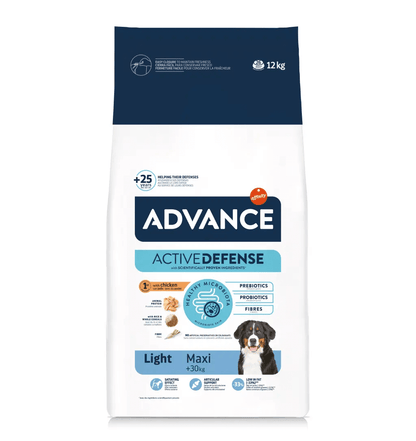 Pienso  ADVANCE LIGHT MAXI DOG PERRO ADULTO RAZA GRANDE DIETA Gabo y Gordo E Shop, la mejor tienda online en las Islas Canarias, España, tienda online para mascotas, perros, gatos, conejos, tortugas, animales, accesorios para mascotas en general. 
Gabo y Gordo E Shop in Canary Islands, the best store for pets, dogs, cats, rabbits, turtles, animals, pet accessories.