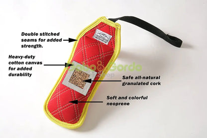 Mammoth Treevers juguete flotador rojo y amarillo para perros, resistente y seguro para agua y tierra